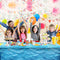 3pcs Ocean Wave Tablecloth Prints Dining Desk Table Cover Beach Picnic Blanket