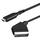 Hdmi-compatible To Scart Cable Portable 720p / 1080p Video Audio Adapter Convert