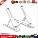 Foldable Holder Adjustable Tablet Stand Bracket for Laptop Phone (White) Newly