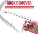 Stainless Steel Fishing Hook Remover Extractor Unhooking Device Clamp Clip Newly