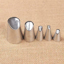 5pcs/set Sphere Tips Russian Icing Piping Nozzles Tips Cupcake Pastry X1D2 M0C8