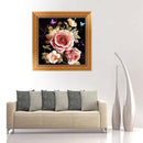 5D DIY Pink Rose Embroidery Diamond Painting Cross Stitch Kit Home Decor