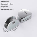 Glass Shelf Bracket Clamp Shelving Balustrade Brackets Alloy Holder Support D4G1