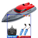20km/h Waterproof RC Boat 2.4GHz High Speed Racing Ship for Kids (Red F)
