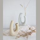 Vase Ceramic Art Flower Vase Home Decoration Tabletop Ornaments White Ceramic