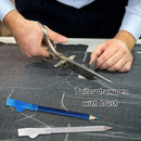 2pcs Erasable Tailor Chalk with Brush Fabric Pencil Clothes DIY Marker Pen Newly