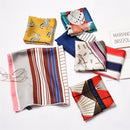 Gifts Elegant Women Silk Feel Satin Head Neck Hair Tie Band Square Scarf