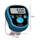 Mini Stitch Marker Row Finger Counter LCD Digital Hand Tally Tools (Green) Newly