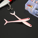 8pcs Soft Fish Fork Tail Fishing Lures Artificial 1.7g 8cm Bionic Baits (B)