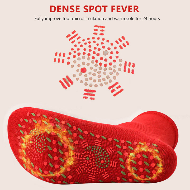 Heating Socks for Skiing Snowboarding Hiking Hockey Wormwood Foot Massage