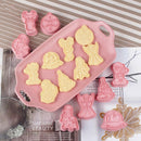 8pcs Mold Baking Christmas Cartoon Elk Santa Claus Cookie Cutter Diy Pastry`