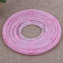 10pcs 6 inch Round Chinese Paper Lantern DIY Lamp Party Decor (Pink)