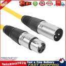 1m XLR 3Pin Cable Male to Female Shielded Microphone Wire Cord (Yellow) Newly
