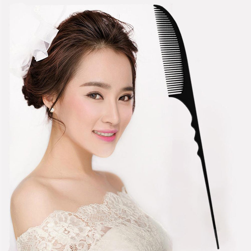 Fine-tooth Partition Pin Hairdressing Hair Styling Plastic Rat Tail Combs
