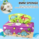 #A Montessori Sensory Toys for Babies - Tissue Box Infant Play Scarves Prescho