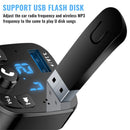 Bluetooth FM Transmitter MP3 Player Dual USB Car Charger Fast Charger Adapter