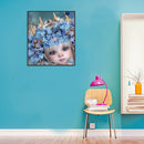 Handmade DIY Full Round Drill Diamond Painting 5D big eyes girl Poster Newly