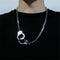 Women Mens Hip Hop Dark Gothic Punk Necklace Choker Handcuffs Pendant Chain