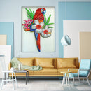 DIY Parrot Partial Special Shape Diamond Painting Picture Crafts Animal Art Gift