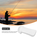 Cycling Visor Cap Outdoor Anti UV Breathable Fishing Neck Protector (White)
