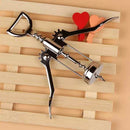 1pcs Stainless Steel Bottle Opener Waiter Metal Red Corkscrew Corkscrew Bottles