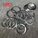 32mm Pocket Connectors Keychain Stainless Steel Split Key Ring Chain Loop