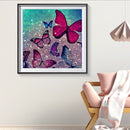 Full Square Drill Mosaic Poster 5D DIY Diamond Painting Color Butterfly Kit