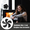 Heat Powered Stove Fan Parts for Wood Log Burner Fireplace Fan Black#