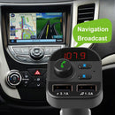 Transmitter Wireless Bluetooth 5.0 2 USB Fast Charger Adapter Radio MP3 Player
