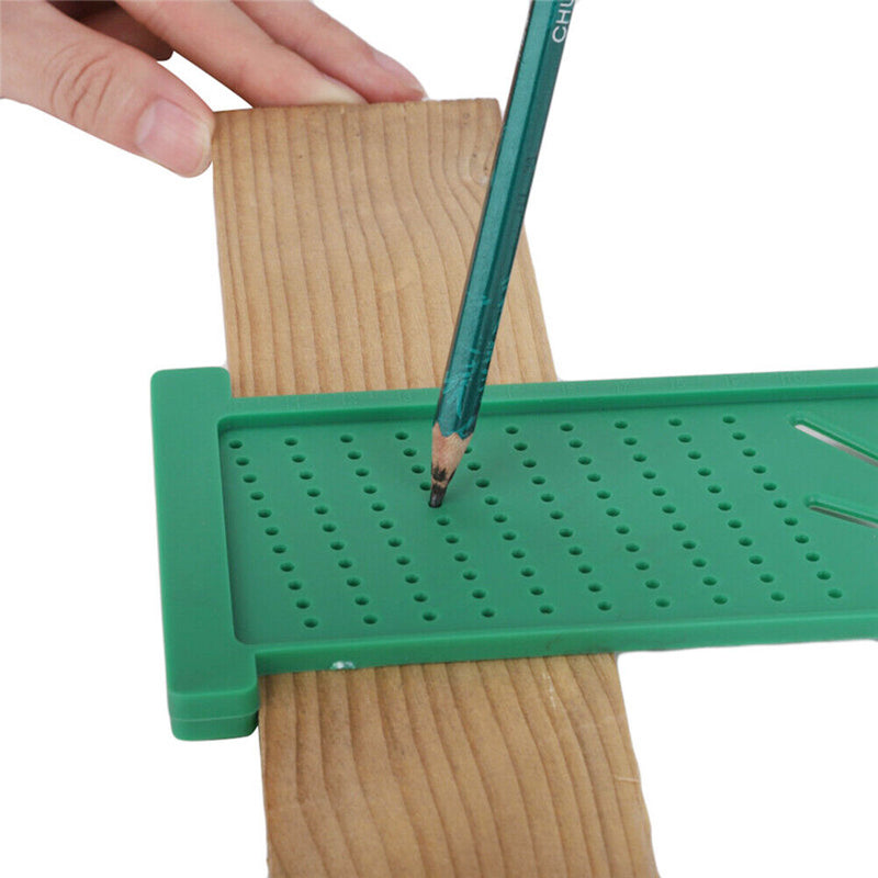 Woodworking Scribe Mark Line Gauge Cross-Out Carpenter Angle Ruler (Green) Newly