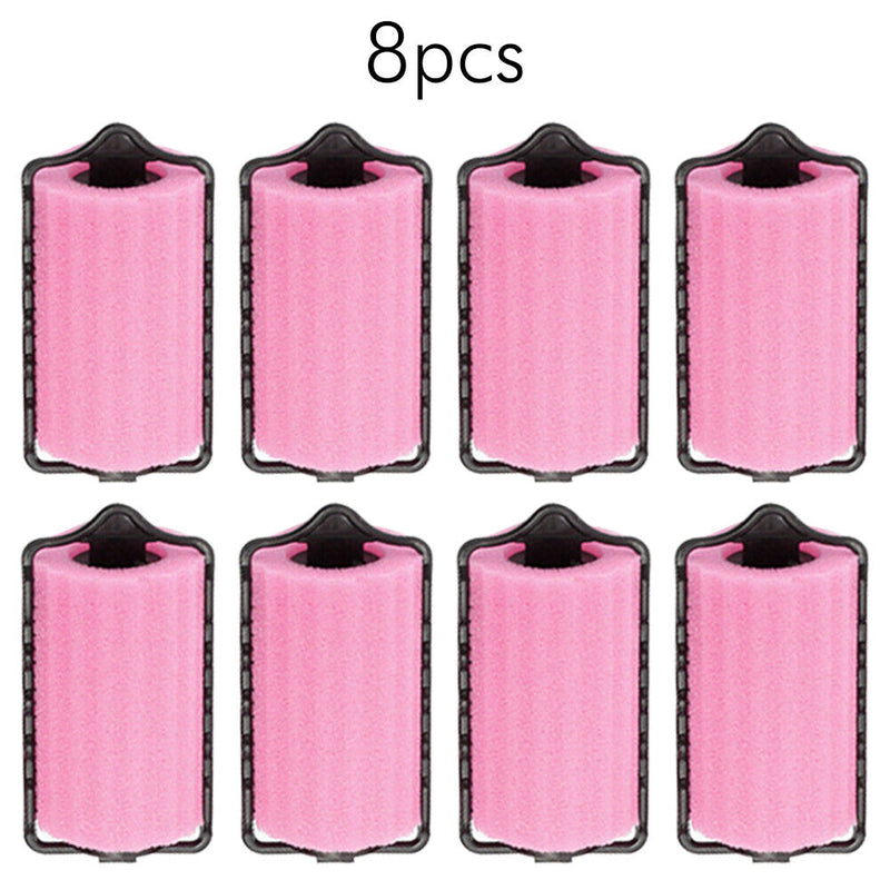8pcs Hair Rollers Lazy Curler Soft Sponge DIY Curling Rod Hair Styling Tools