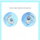 Necklace Star and Moon Astronaut Astronaut Pendant Couple Necklace Two-tone