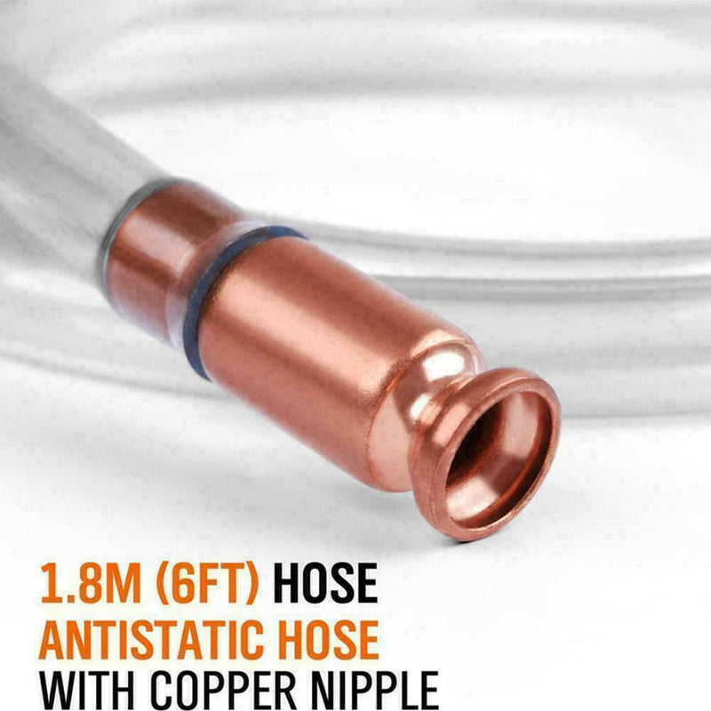 Universal Automatic Siphon Pump Oil Fuel Liquid Transfer Pipe S0Z2 180CM T4M2