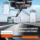 360° Rotatable And Retractable Car Phone Holder Multifunctional Rearview Mirror`