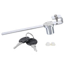 Window Glass Case Lock Hasps Slider Bar with Key for Mobile Showca