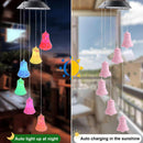 Hanging Colour Changing Solar Powered LED cracked bell Garden Outdoor Wind Chim`