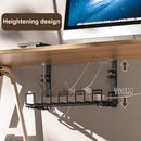 #A Under Desk Cable Tray - Wire Management for Office & Home Includes 5 Pcs Ties