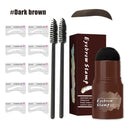 Professional Eye Brow Waterproof Stamp Shaping Kit for Makeup (Dark Brown)