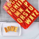 Letter Alphabet Pudding Bakeware Mould Cake Chocolate Silicone Make Ice DIY V0O5