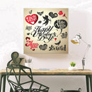 Painting 5D Rhinestone Happy Valentine Full Kit DIY Diamond Drill Round Picture