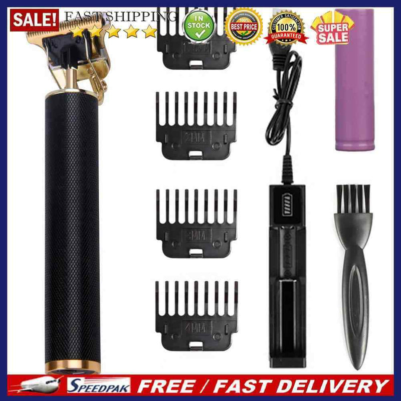 Electric Hair Clipper Practical T9 USB Beard Trimmer Oil Head Scissors for Men