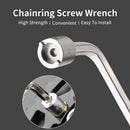 Steel Nut Wrench Straight Groove Plate Nails Screw Install Tool Spanner for Bike