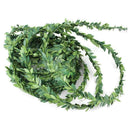 7.5m Silk Wreath Green Leaf Iron Wire Artificial Vine Decor DIY Wedding E7U1