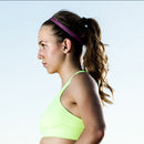 Elastic Sweatbands Pure Anti-slip Football Sport Running Headband (Purple)