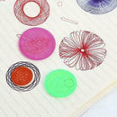 Flower Ruler Children Painting Student Hollow Ruler Y0M3 Set N3C5