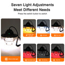 Portable Retro LED Lanterns Lamp Hanging Emergency Outdoor Camping Flashlight