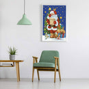 #A Santa Claus 5D DIY Diamond Painting Kits Full Round Drill Wall Rhinestone Dec