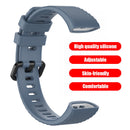 Silicone Watchband Strap w/Buckle for Huawei Band 4 Pro TER-B29S (Cyan) Newly