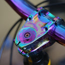 Burnt Blue Bike Stem Headset Top Cap Cover with Screw for 28.6mm Fork Head Tube