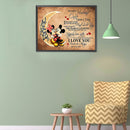 5D Cartoon Mouse Letter Kit Full Square Drill Rhinestone DIY Diamond Painti